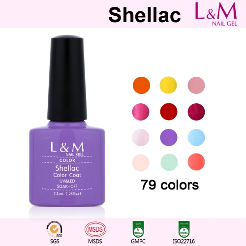 【COLOR COAT】L&M Shellac Soak-off UV Gel Nail Polish