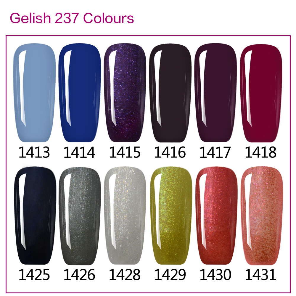 Gelish Nail Color Chart