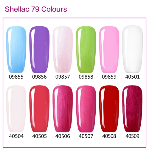 【color chart show only 】shellac 79 Colors
