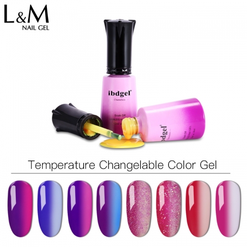 【Temperature Color Changing Gel Polish 】ibdgelTemperature Color Changeable UV Gel